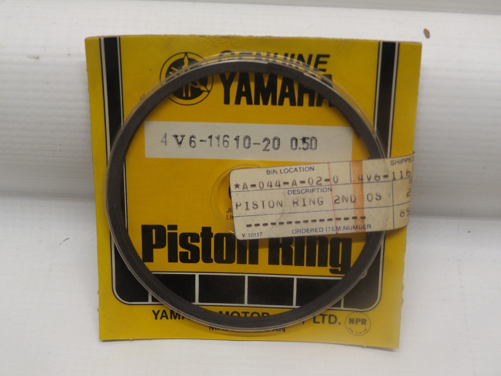 NOS YAMAHA 4V6-11610-20-00 PISTON RING SET .5MM OS IT465