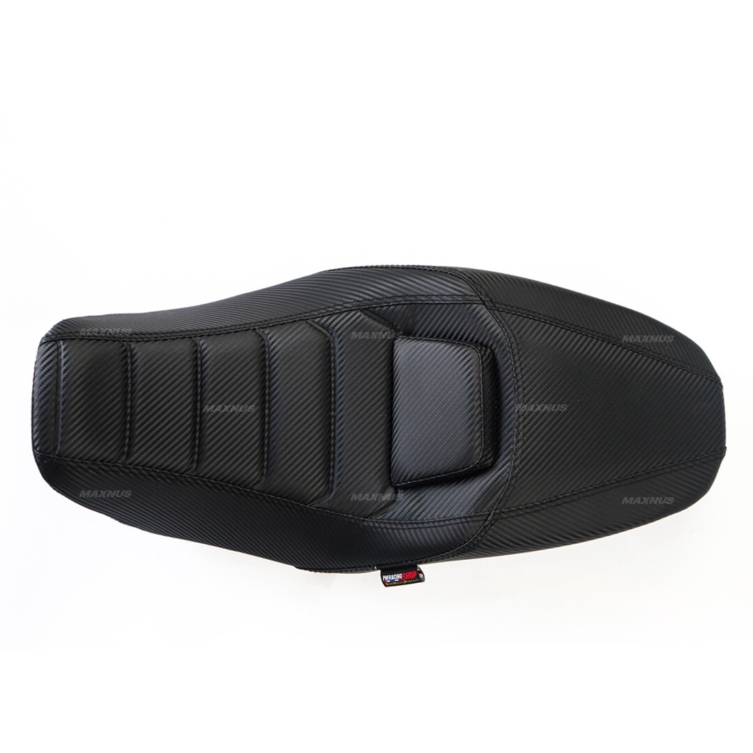 REPLACEMENT DUAL CARBON SEAT CUSHION STITCH BLACK FOR HONDA MSX SF 125 17-19