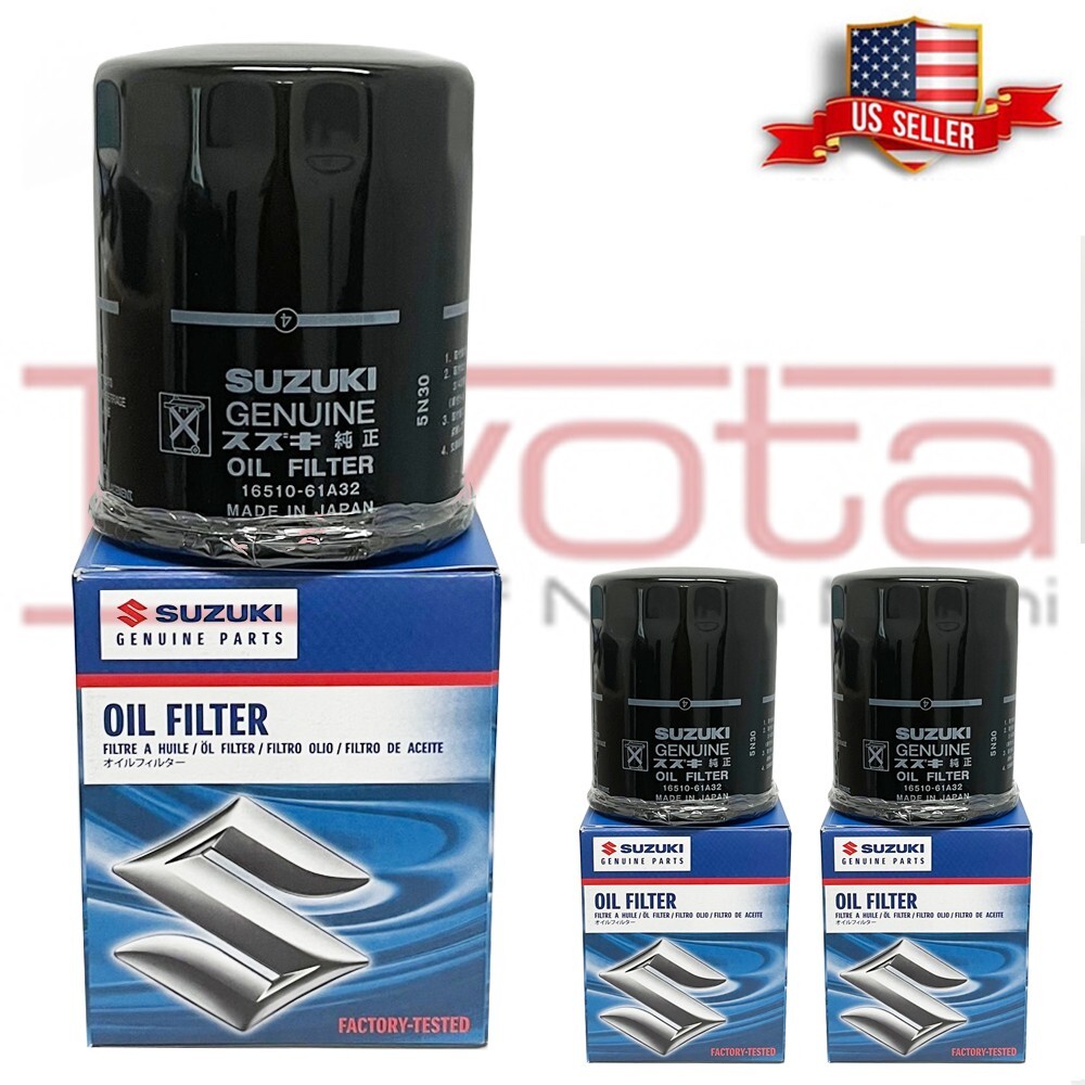 3 Pack OEM Genuine 2007-2013 Suzuki SX4 Oil Filter 16510-61A32/31