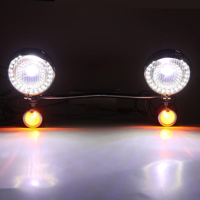 Driving Passing Fog Turn Signals Light Bar For Honda Shadow ACE 1100 VT1100C USA