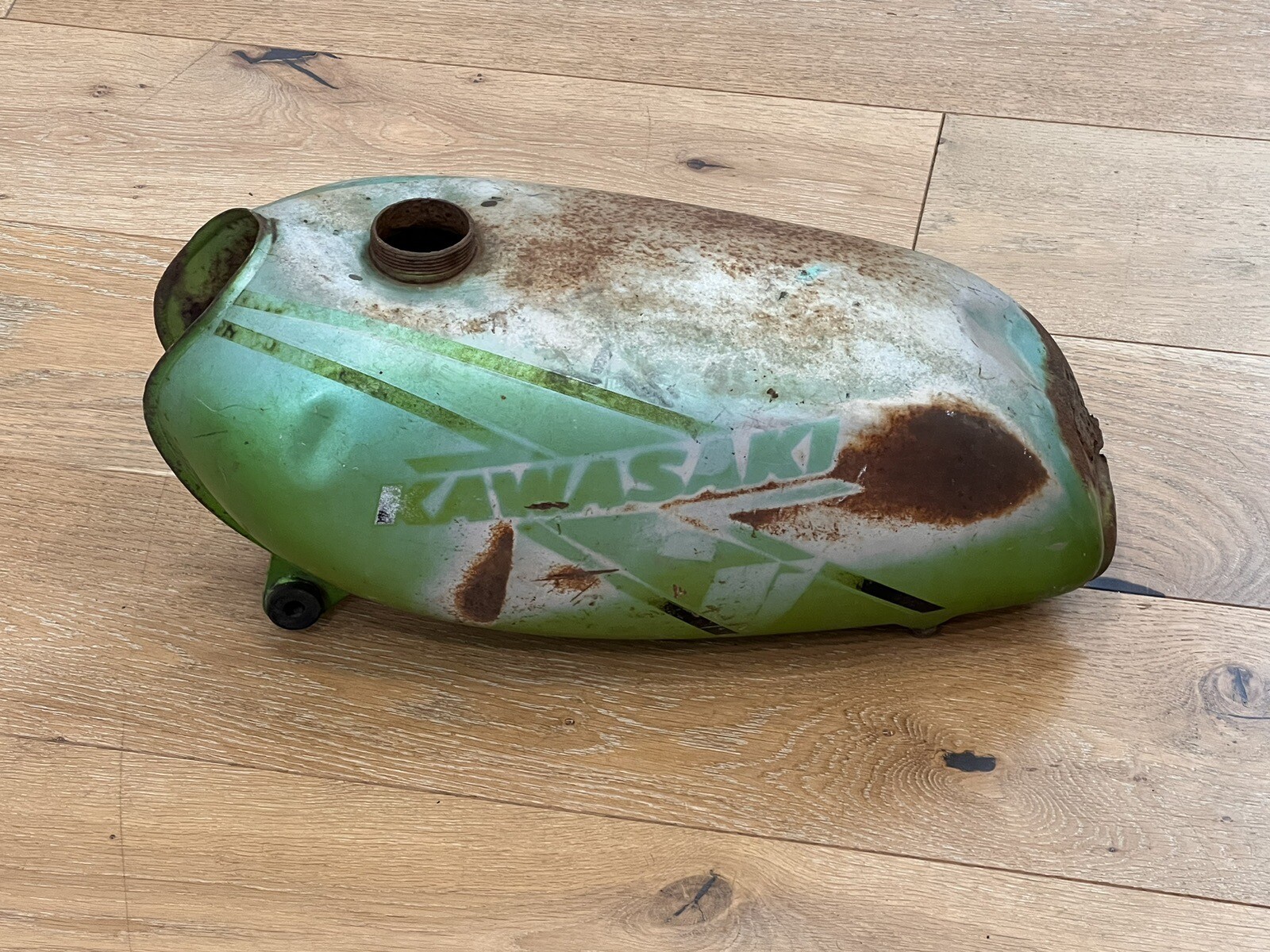 1974 1975 1976 Vintage Kawasaki KX125 Fuel Tank #51001-098-2G