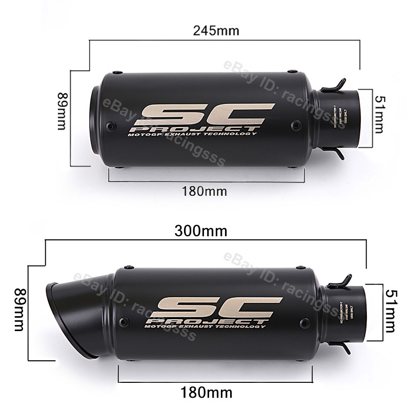Full System Exhaust Front Pipe Muffler For Honda CBR500R CB500X CB500F 2013-2026