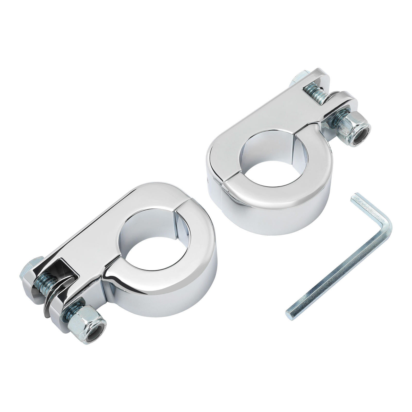 Motorcycle Highway Crash Bar Mount Foot Peg Clamp 1.25″ Fit For Harley
