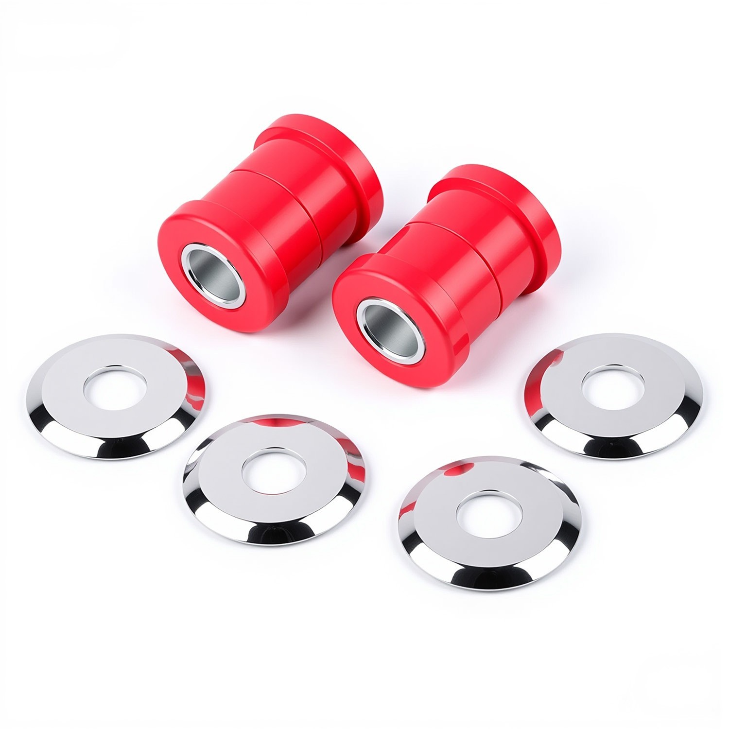 Polyurethane Handlebar Bushings For Harley Davidson Big Twin Models 1973+ Red
