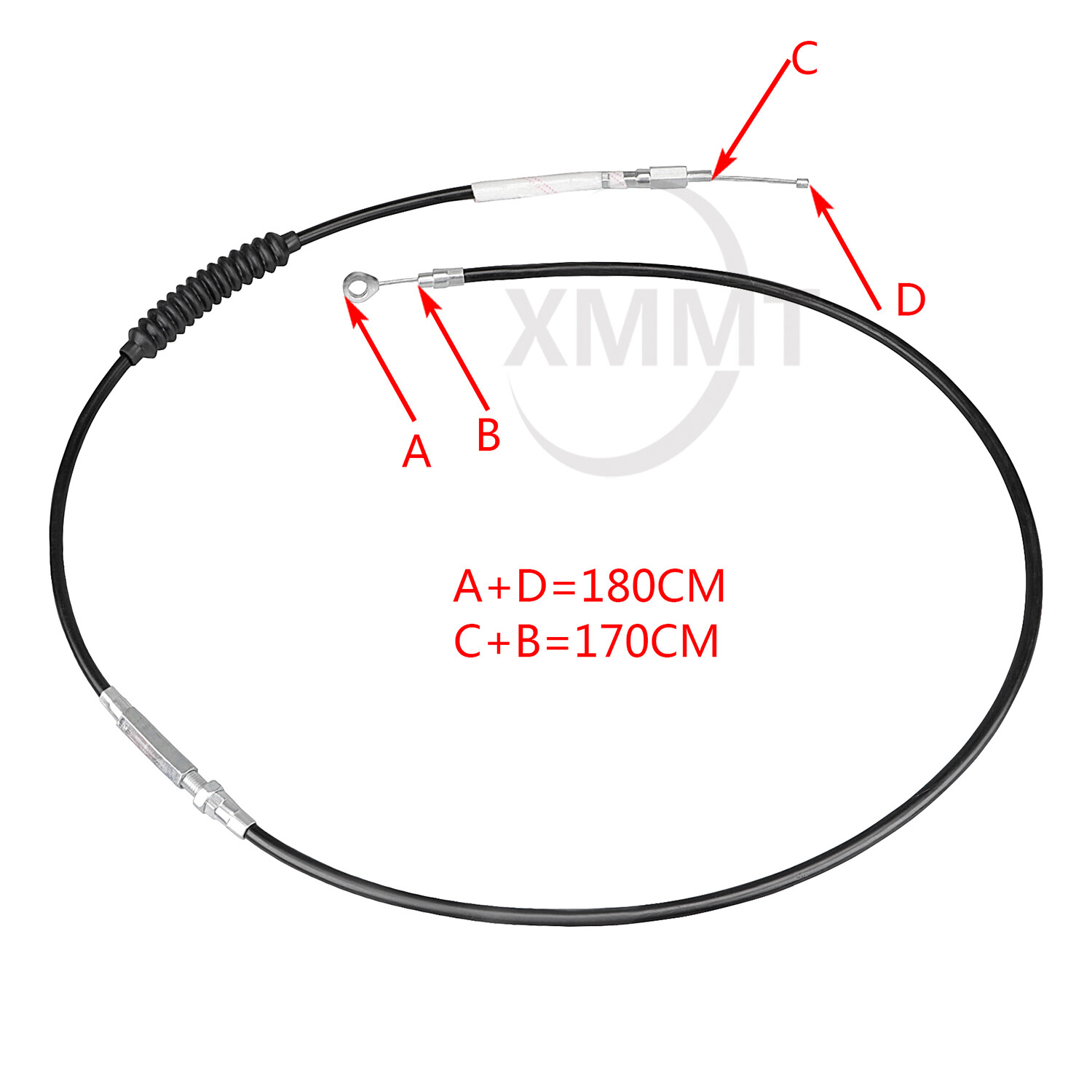 67″ 170CM Stainless Steel Clutch Cable Fit For Harley Electra Glide FLHTCU FLHTK
