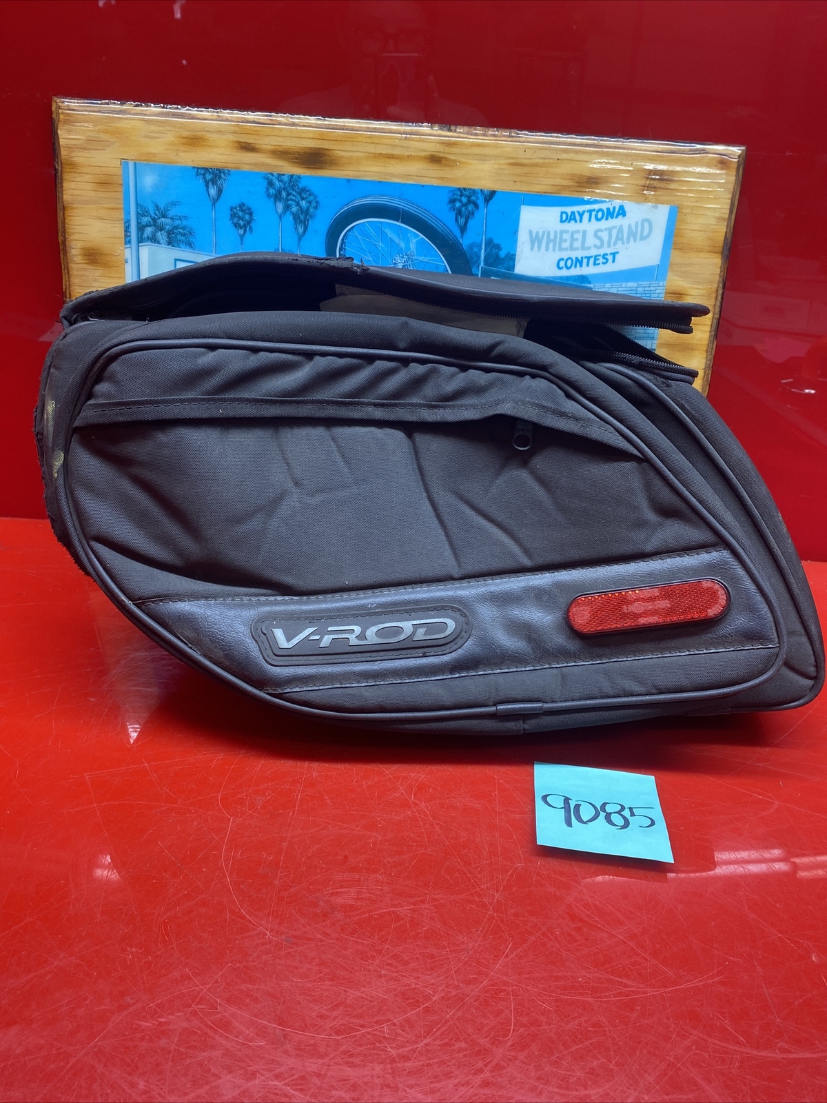 Harley V-Rod Saddle Bag Left Side Bracket BLEM Vrod Canvas Single Damage As Is