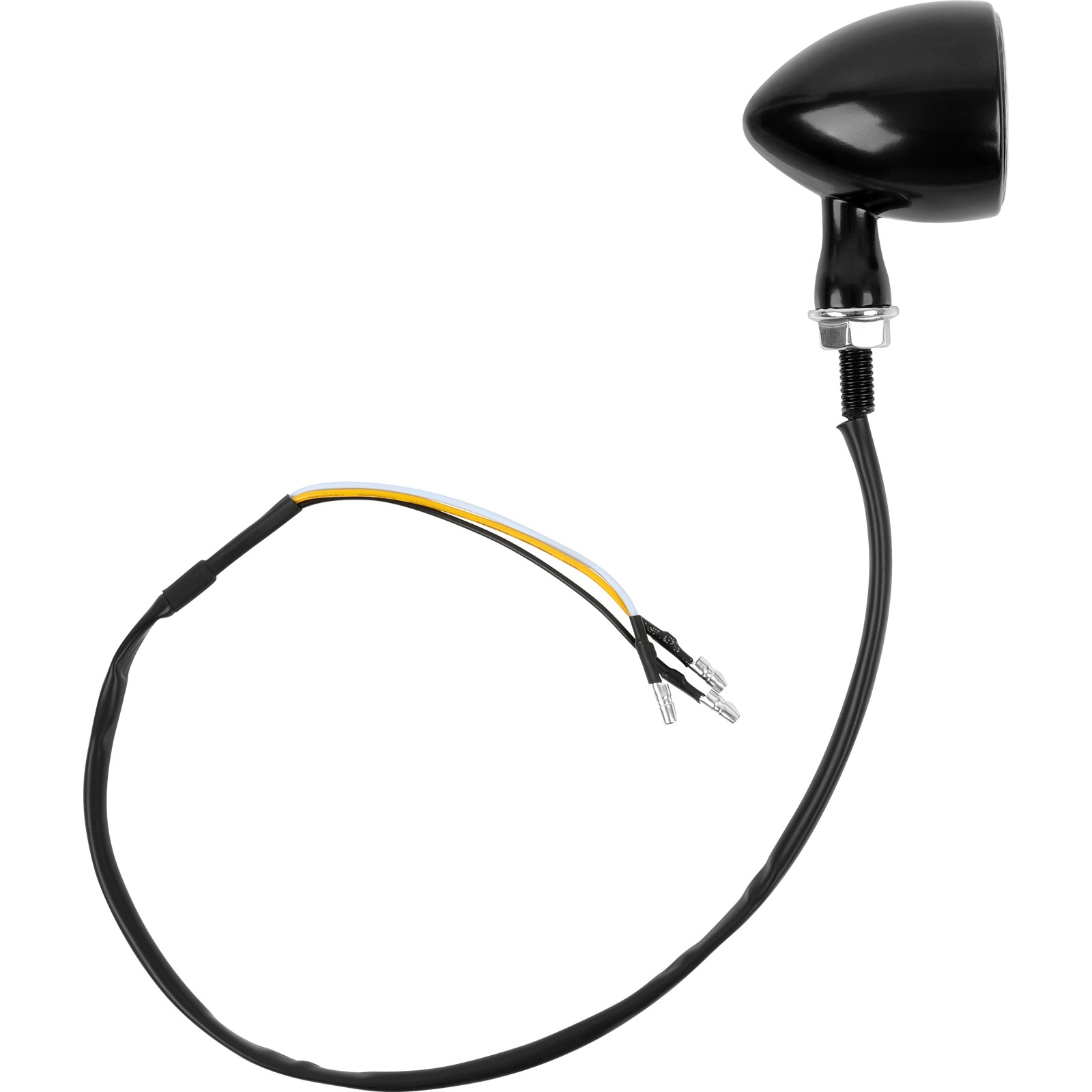 8mm Motorcycle Front Turn Signal Blinkers Cold White DRL For Kawasaki Vulcan 750