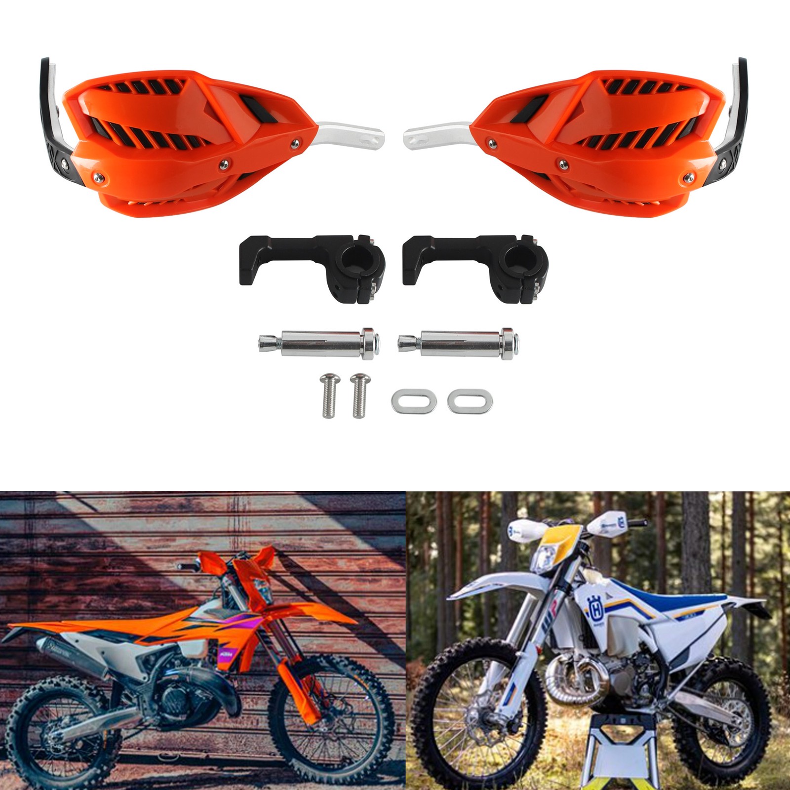 Fit For most Dirt Bikes Enduro Aesthetic PP Plastic & Aluminum Handguards Kit