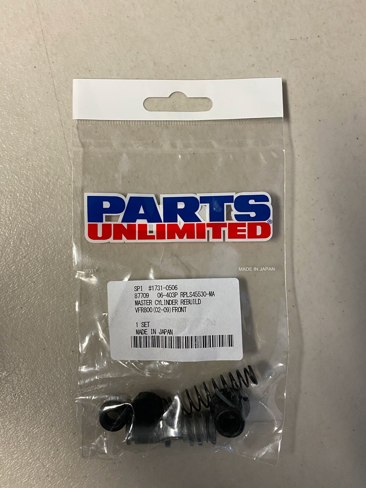 Parts Unlimited Brake Master Cylinder Rebuild Kit 1731-0506