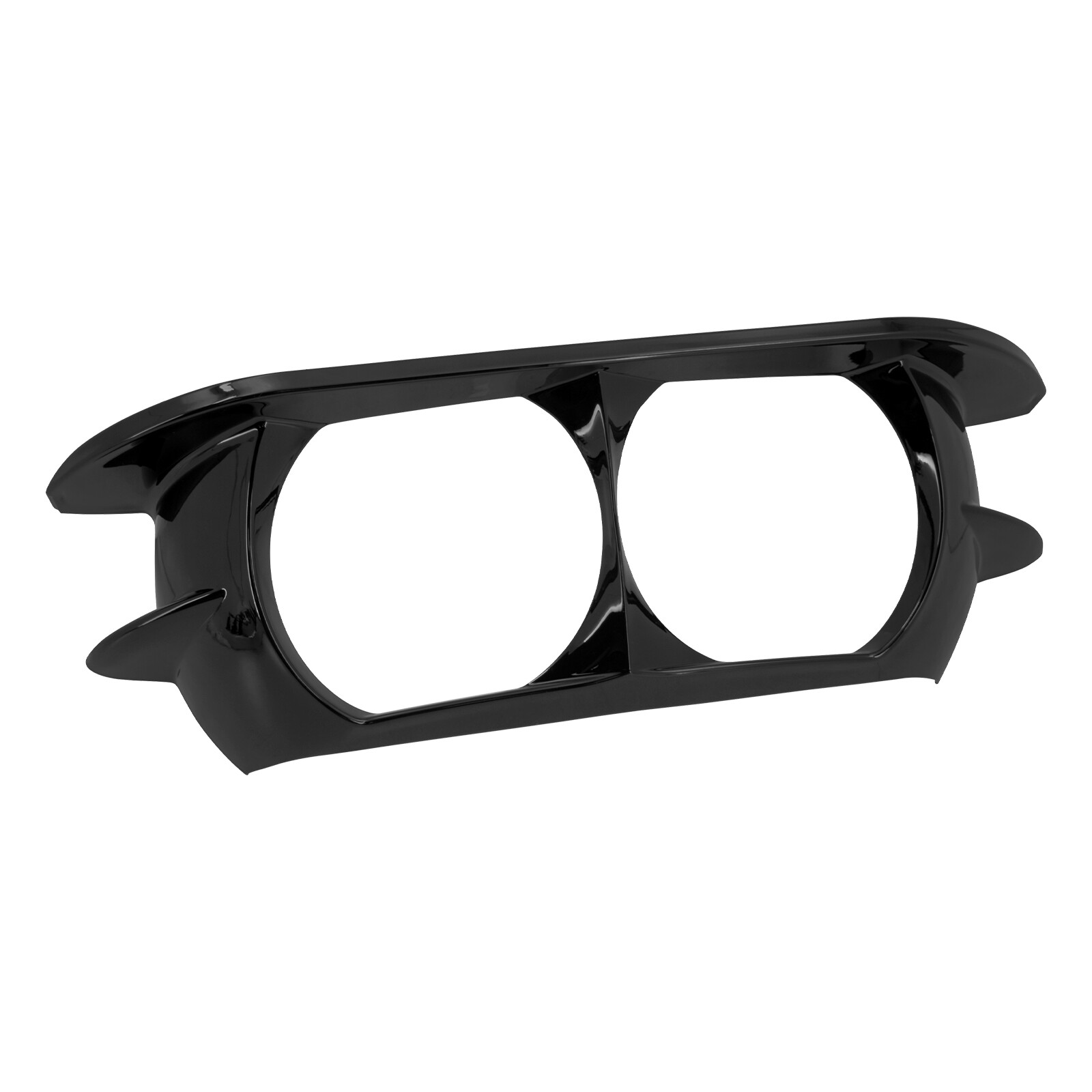 Vivid Black Headlamp Headlight Trim Cover Bezel Fit For Harley Road Glide 15-22