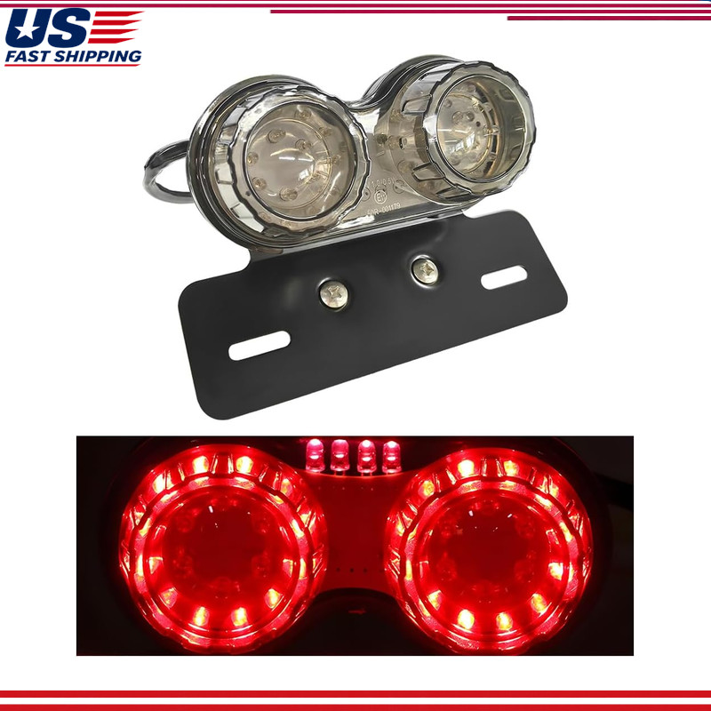 40-LED 40W Motorcycle Tail Light, Integrated Running/Brake/Turn SignColor: Black