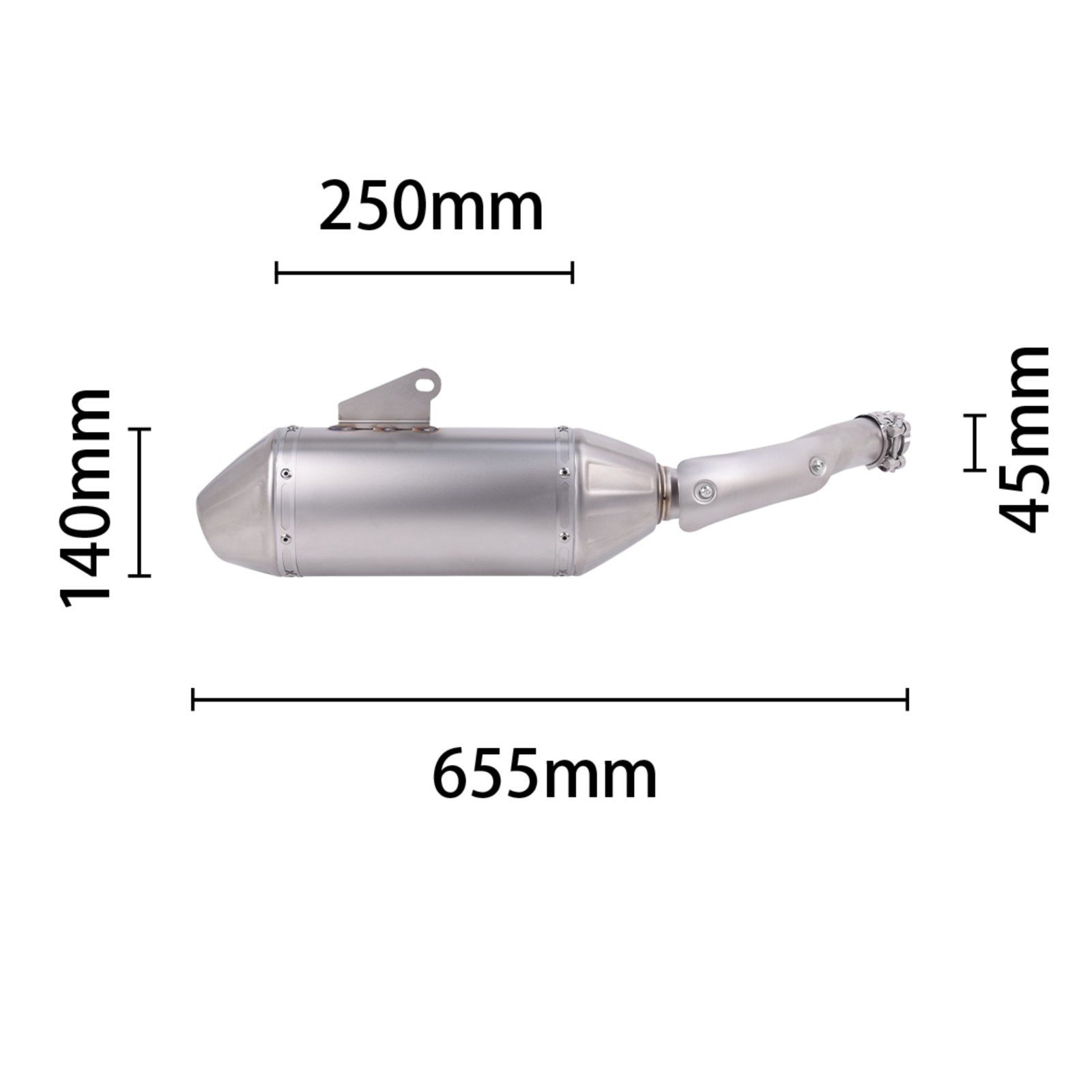 For Yamaha Tenere 700/Rally Edition 2019-2027 Exhaust System Muffler Link Pipe