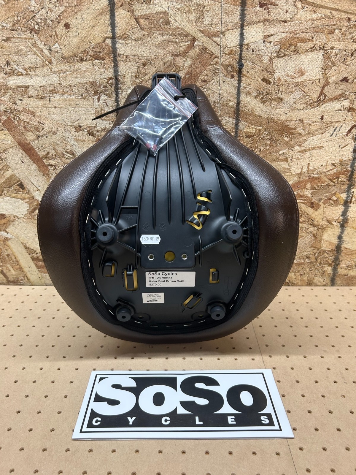 Triumph Bonneville Speedmaster Solo Seat quilted Brown #A9700441