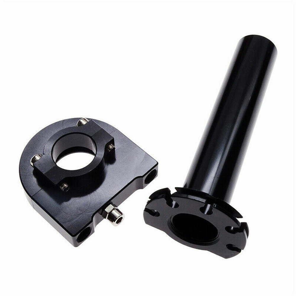 Motorcycle 7/8”Twist Throttle Accelerator Handlebar Handle Grips Aluminum Black