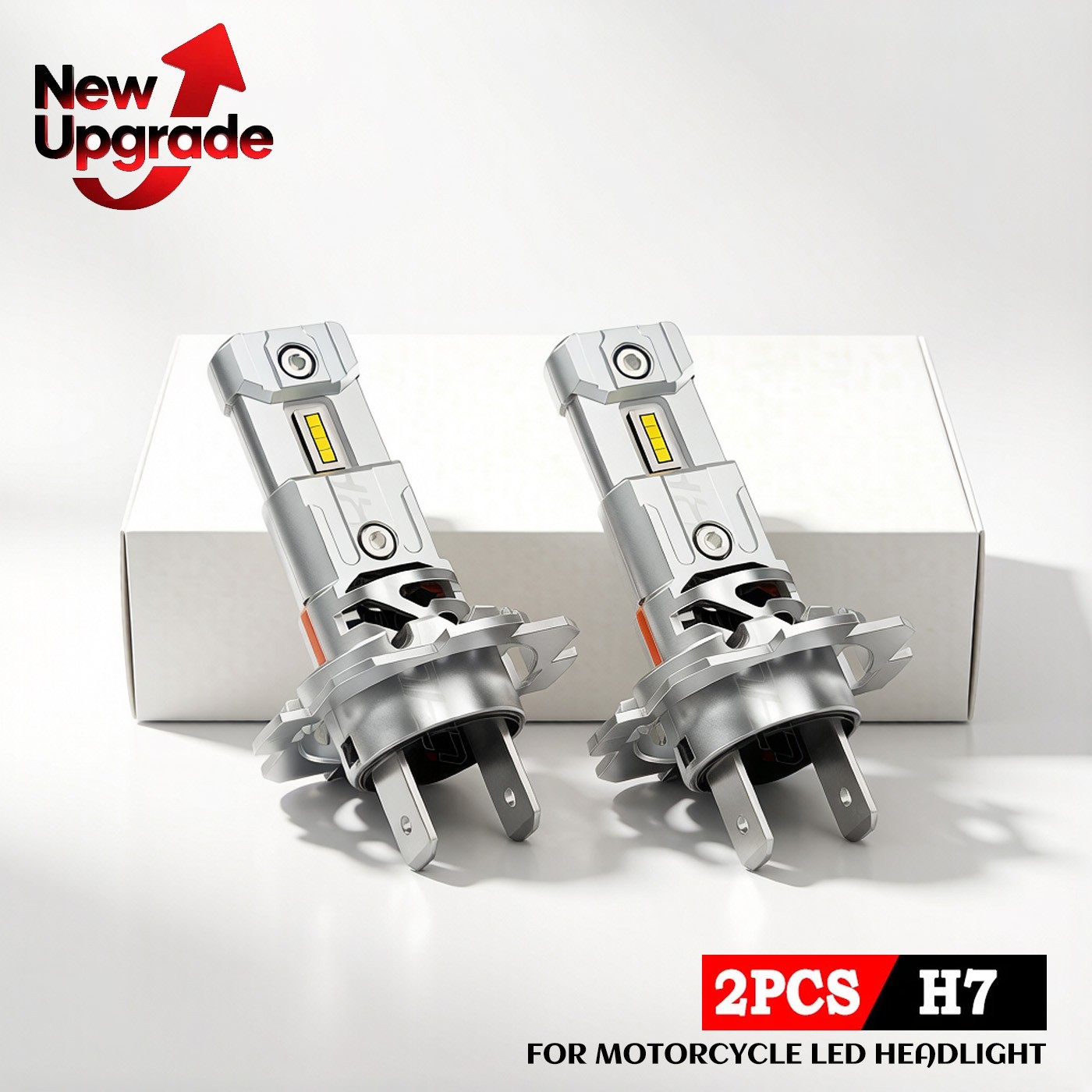 For Honda Silver Wing 600 Motorcycle LED Headlight H7 6000K Bright White BULBS