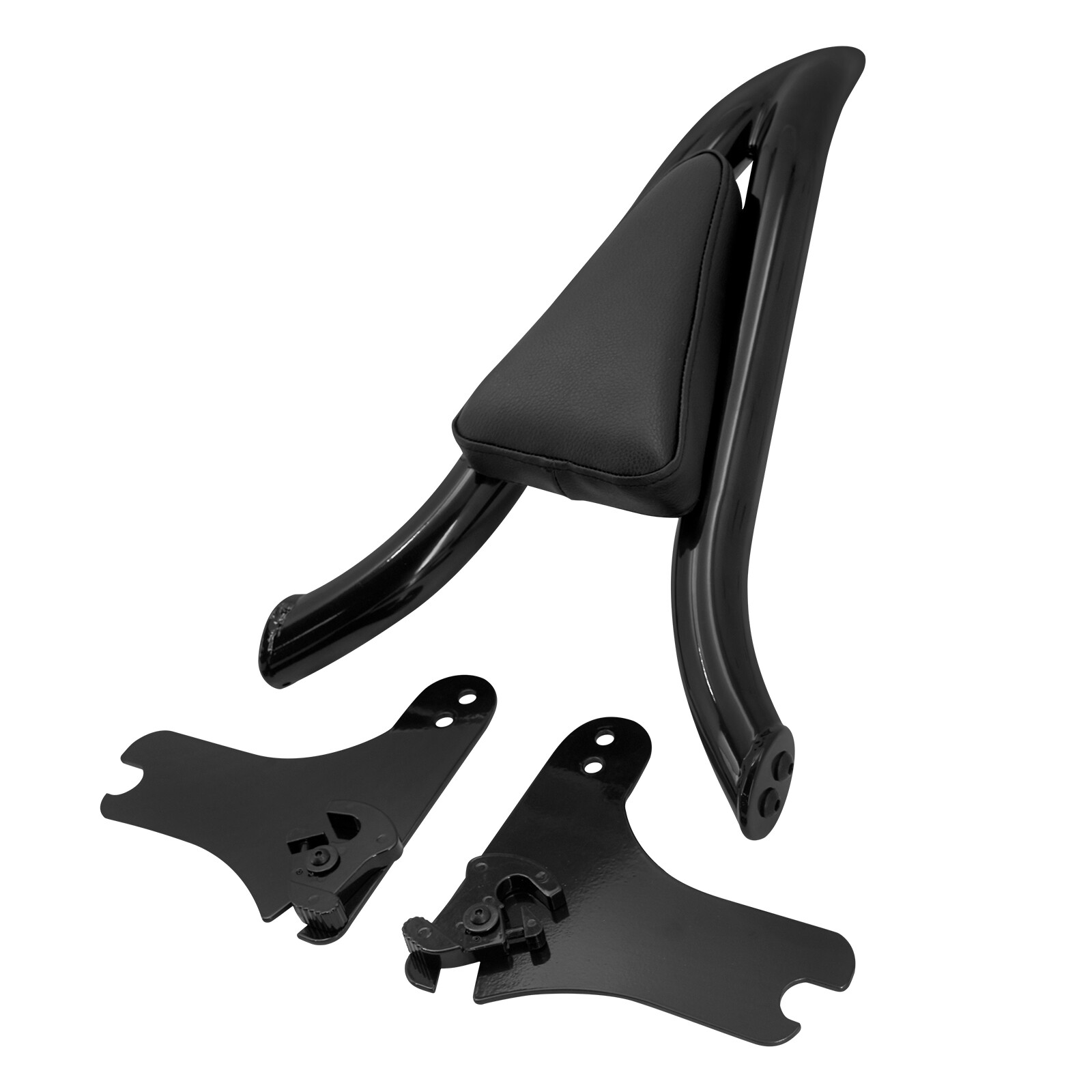 Black Detachable Backrest Sissy Bar For Harley Touring Electra Road Glide 97-08