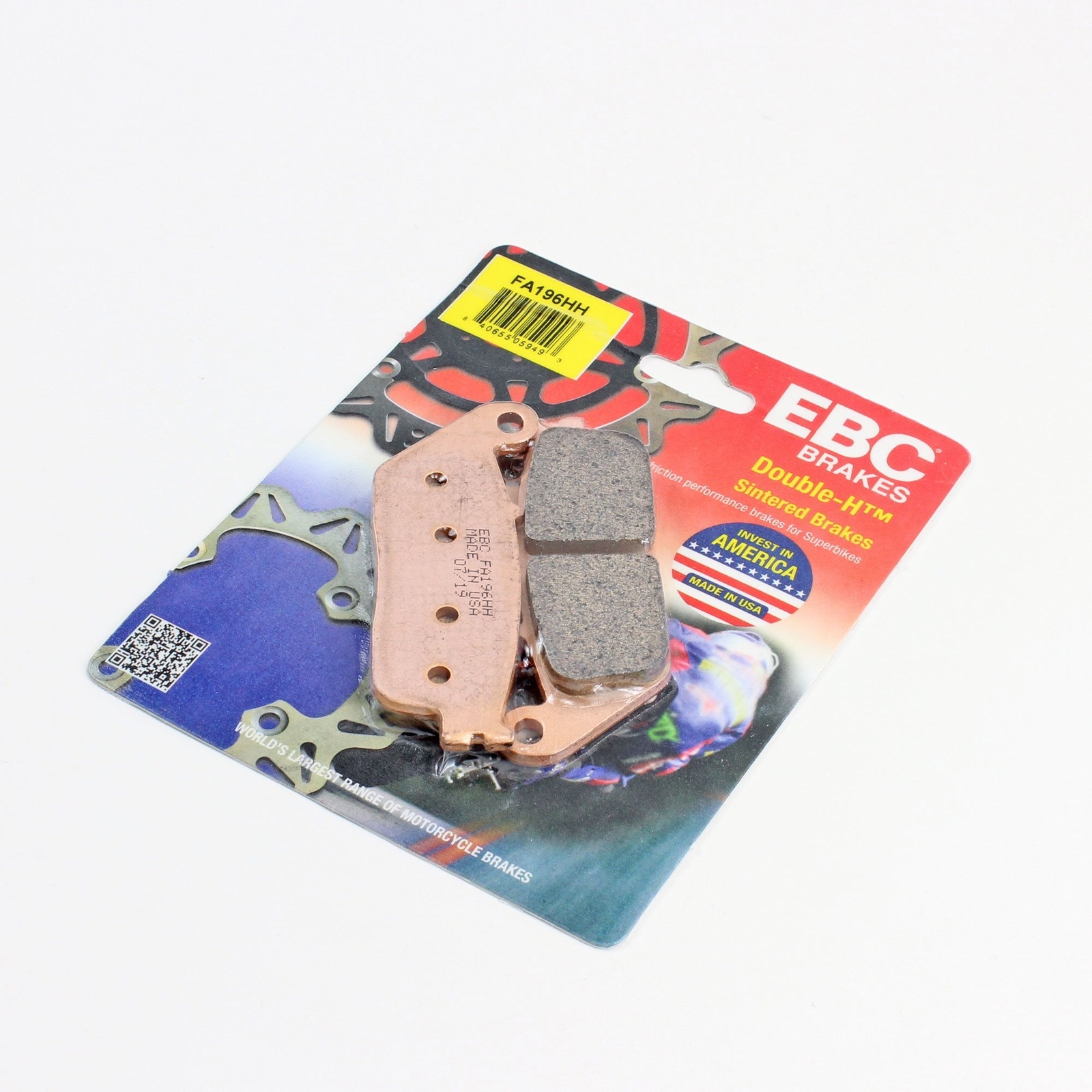 EBC FA196HH Brake Pads – HH Sintered Pads for Motorcycle – 1 Pair