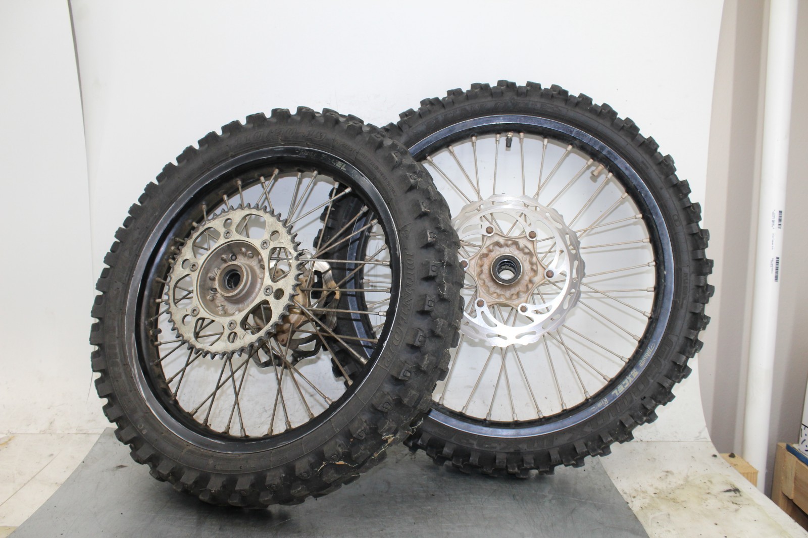 07 2007 KTM 250 SXF SX-F 250 OEM REAR BACK FRONT EXCEL WHEELS RIMS HUB SPOKES