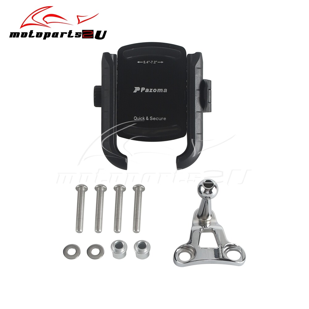 Motorcycle 360 Rotation Phone Carrier Mount Holder For Harley Dyna Softail Trike