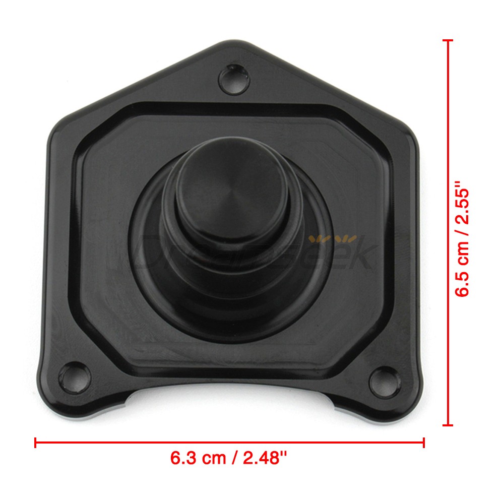 Black Solenoid Cover Starter Push Button for Harley Big Twin Dyna 1991-2023 CNC