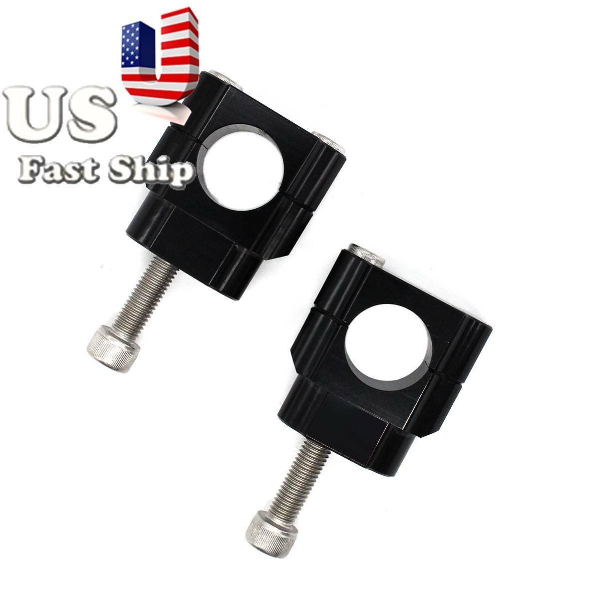 1-1/8″ 28mm Handlebar Fat Bar Mount Clamp Adapter Riser Motorcross Dirt Bike