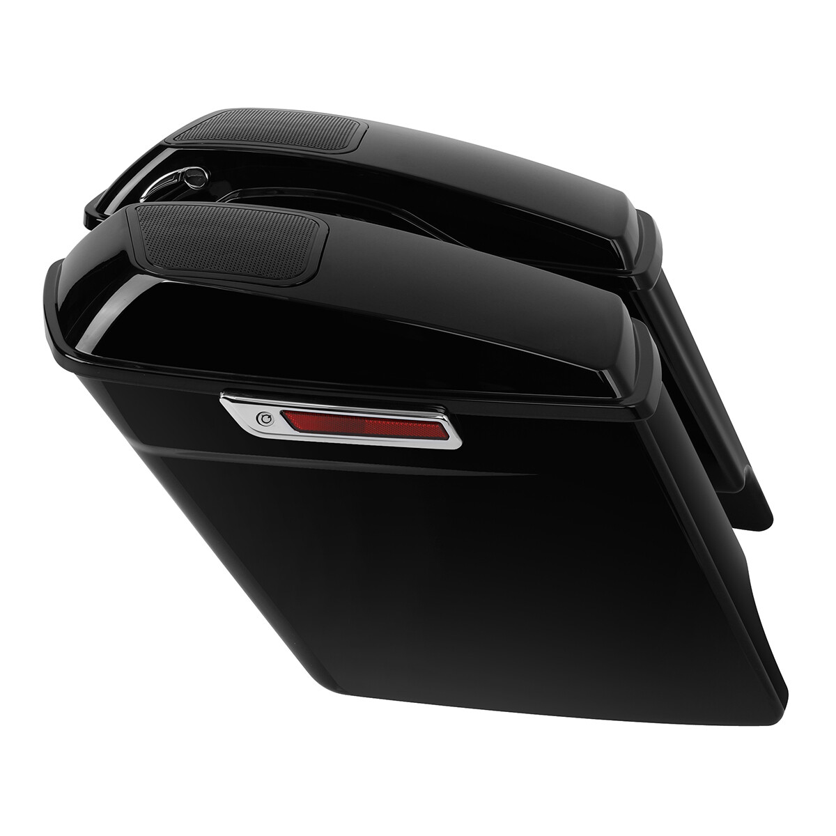 5″ Stretched Hard Saddlebags 6 x 9″ Speaker Cutout Fit For Harley Touring 93-13