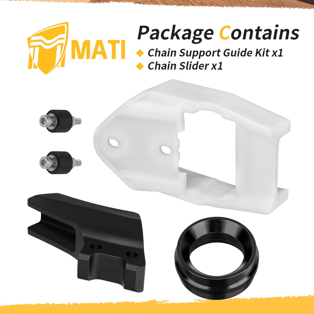 Chain Support Guide Kit & Slider For Yamaha YZ125 1982-1984 IT175 1982-1983