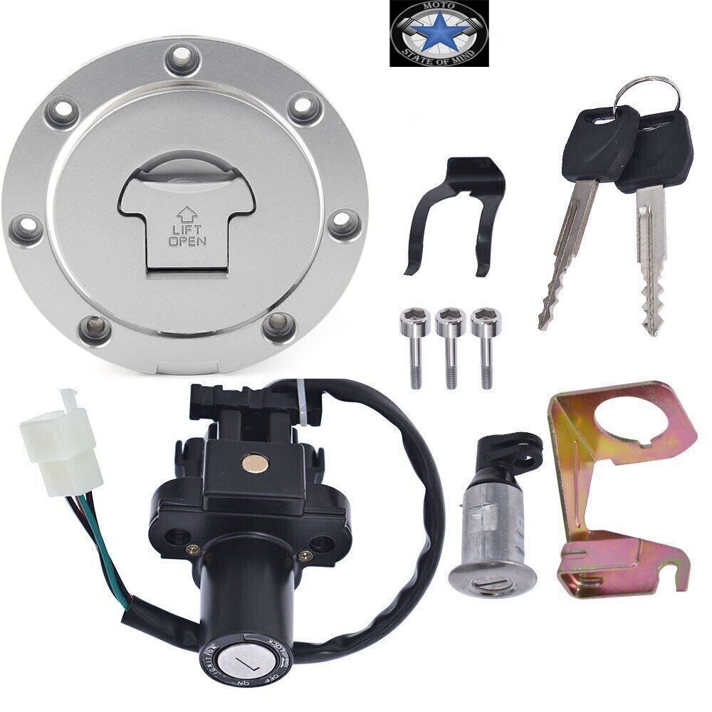 Ignition Switch Fuel Gas Cap Lock Key For Honda CB900F 919 2002-2007