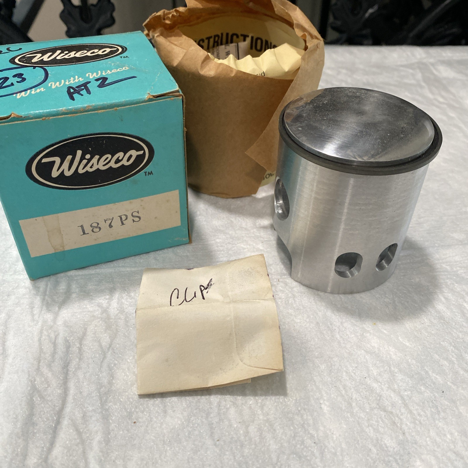 NOS Wiseco 187PS Piston & Ring 56mm Yamaha AT2 125 F1-23
