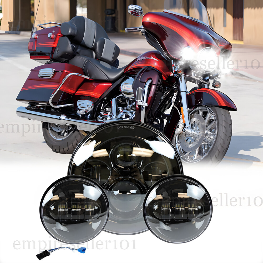 7″ LED Headlight &Passing Lights For Harley-Davidson Electra Glide Ultra Classic