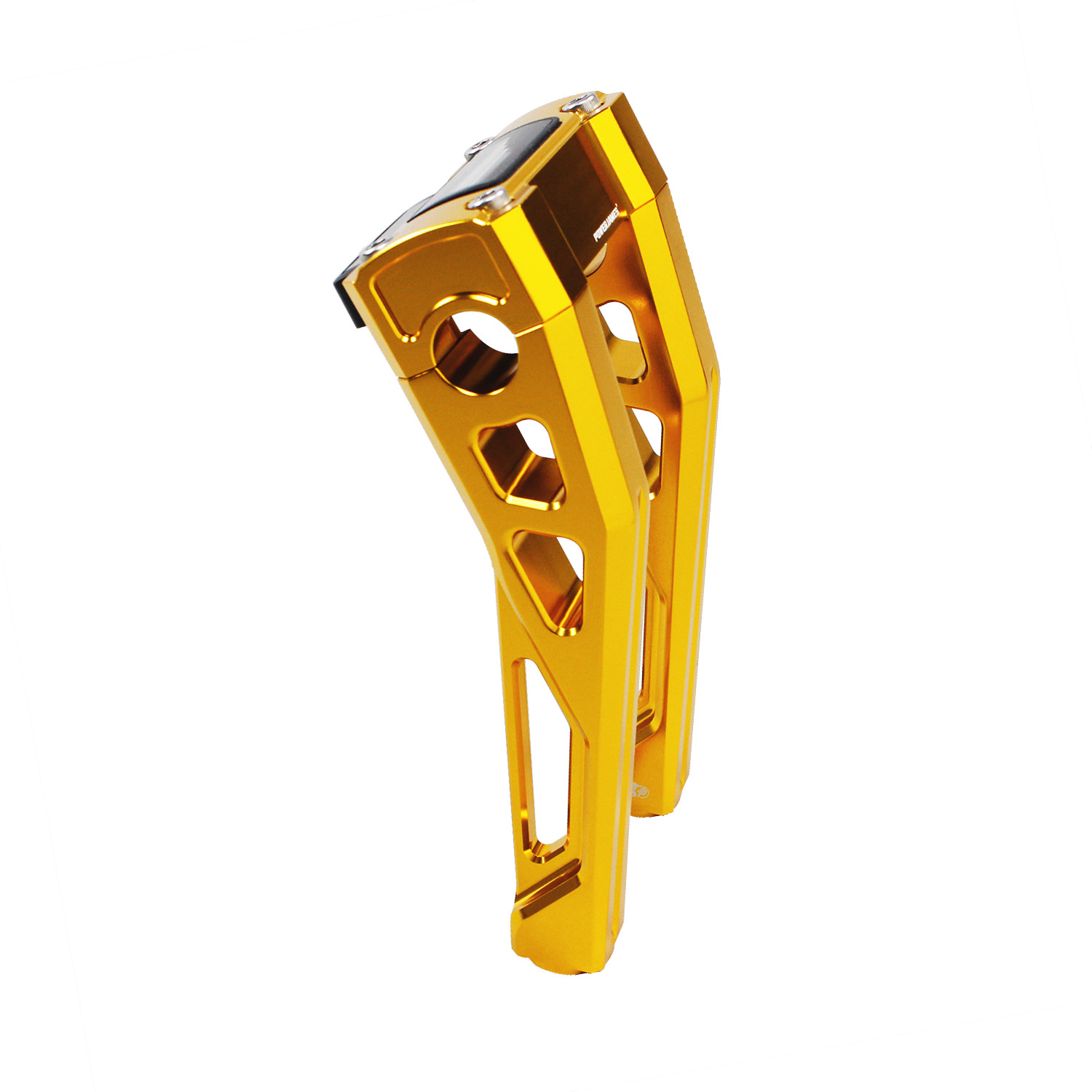 Gold 8.5″ Pullback 1.0″ Handlebar Risers Kit for Harley 22-24 Low Rider ST FXBBS