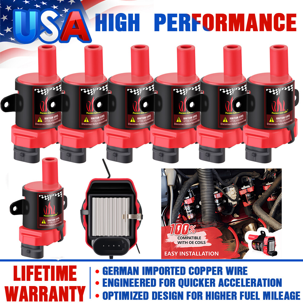 8x Ignition Coils For 99-07 Chevrolet G/M GMC LS1 LS3 5.3L 6.0L 4.8L D585 UF262