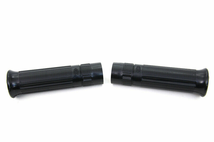 Black Beck Plastic Grip Set for Harley Davidson by V-Twin