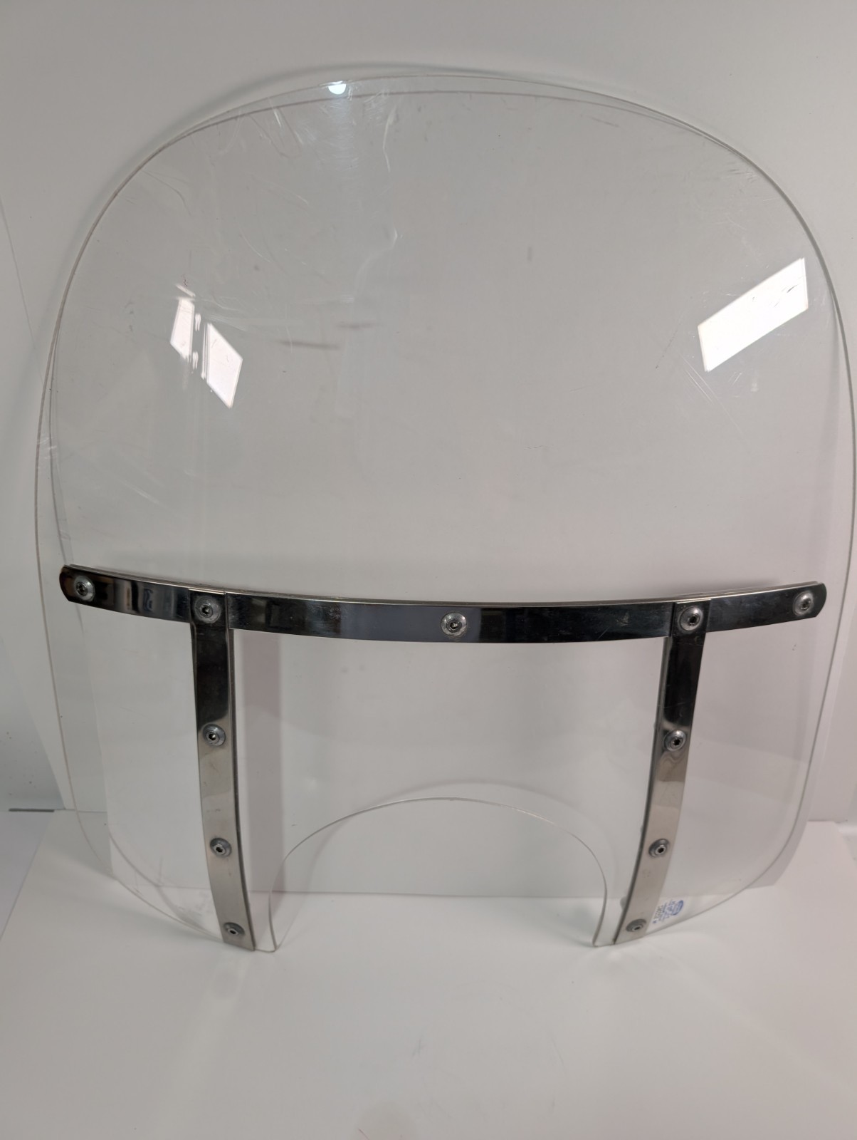 Memphis Shades Fats Windshield 9in Headlight Cutout Clear 23×24 Harley Cruiser
