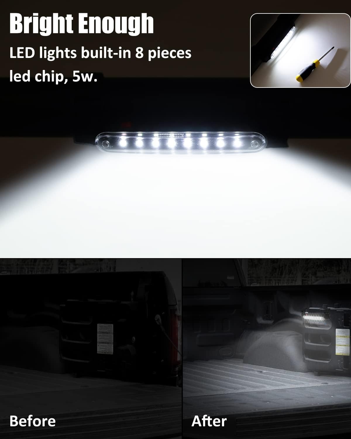 UTV Dome Lights – SXS Roll Bar LED Lights Off-Road ATV White WirelesColor: White