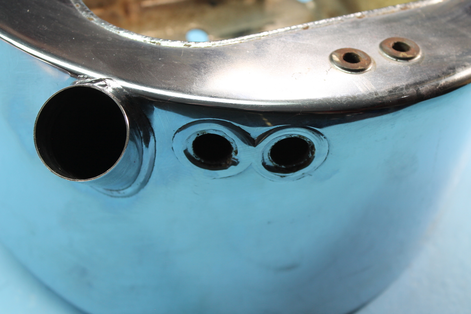1414 03 HARLEY-DAVIDSON SOFTAIL ENGINE CHROME OIL TANK RESERVOIR
