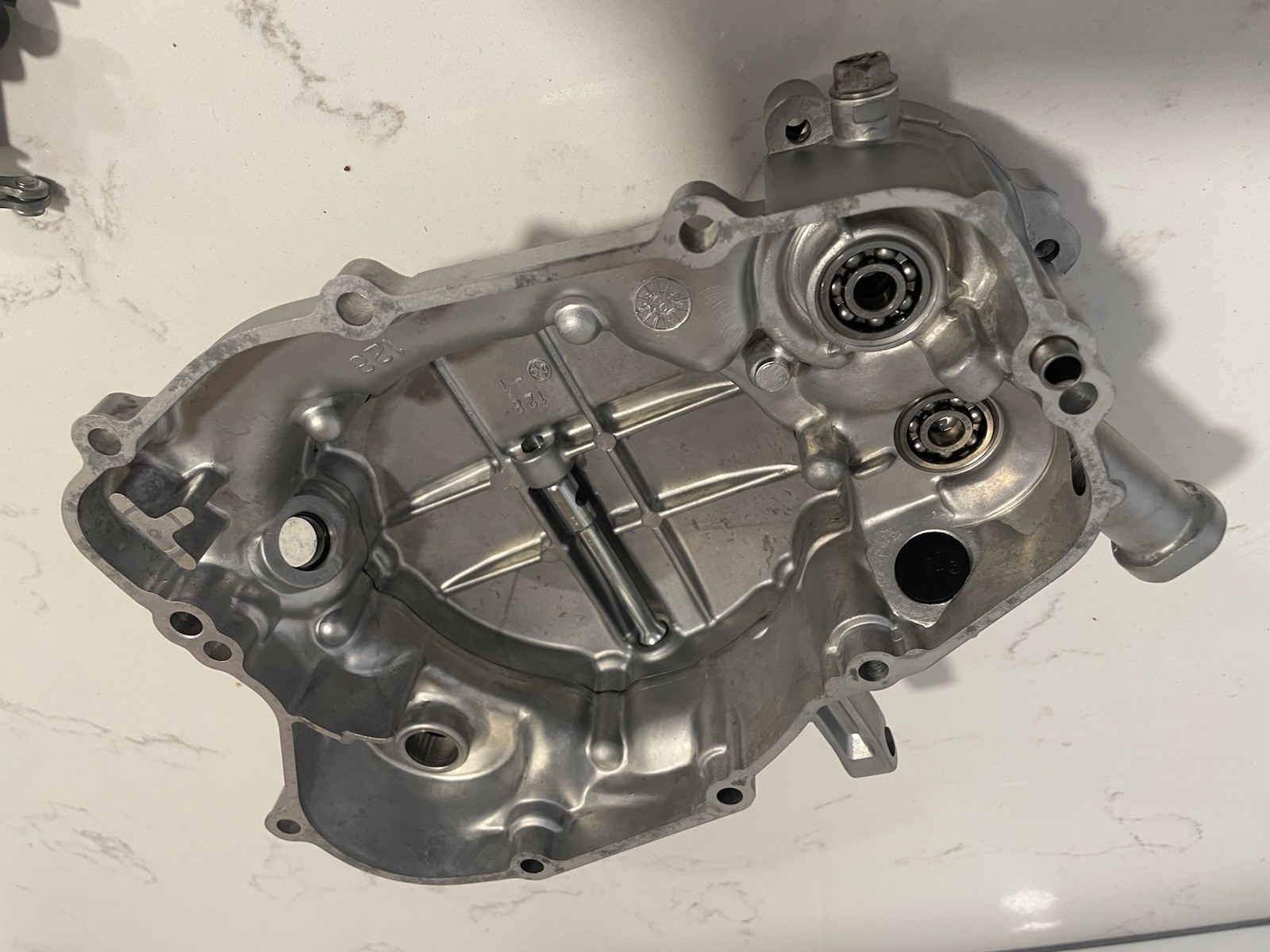 2003 SUZUKI RM100 OEM INNER OUTER ENGINE MOTOR SIDE CLUTCH COVER K1403-20041 03.
