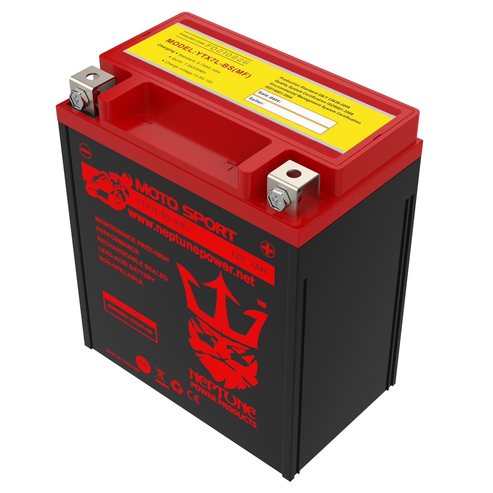 YTX7L-BS 94-96 SUZUKI DR125, SE, SES Neptune Power Replacement Battery