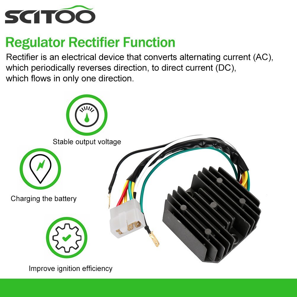 SCITOO Voltage Regulator Rectifier Fits Honda CB350F CB400F CB500 CB550 CB750