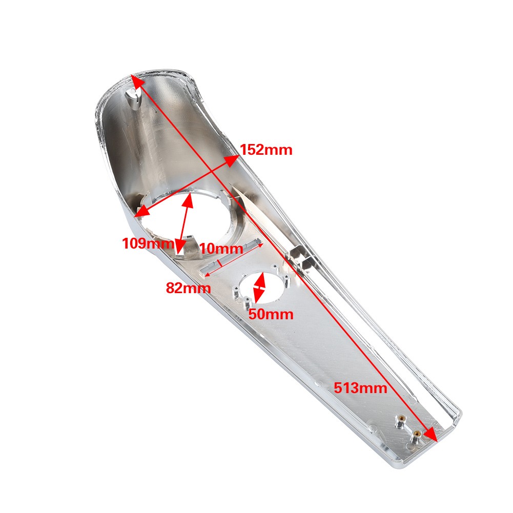 Chrome Dash Panel Gas Tank Cover For Harley Softail Heritage Night Train 00-17