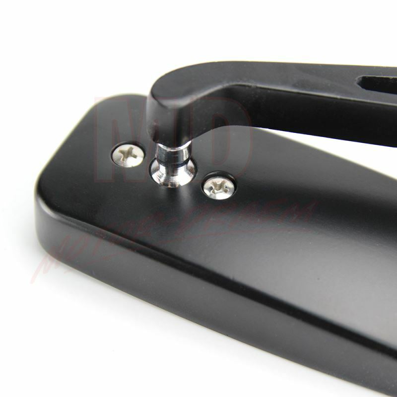 For Kawasaki Vulcan VN 500 750 800 900 1500 Black Rectangle Motorcycle Mirrors