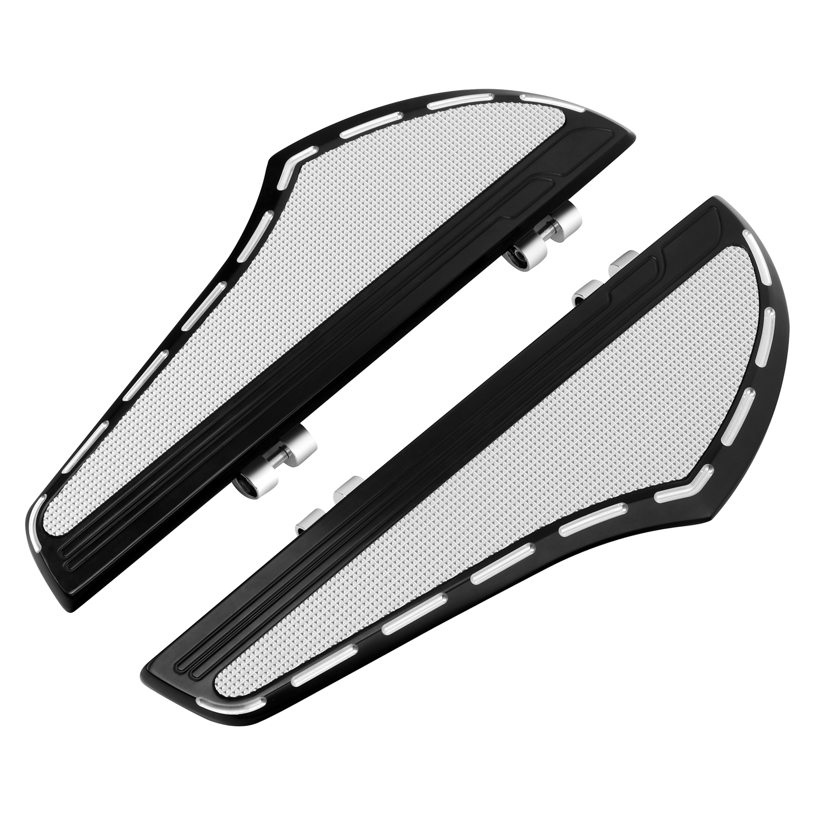 Pair Front Driver Footboard Floorboard Pegs Fit For Harley Touring 00-24 Softail