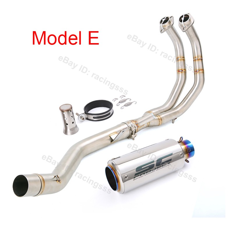 Full System Exhaust Front Pipe Muffler For Honda CBR500R CB500X CB500F 2013-2026