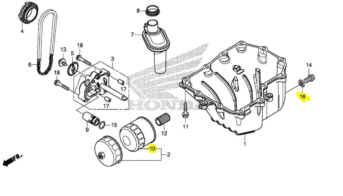 For Honda CMX 500 Rebel 500 CMX500 ABS OEM Oil Change Kit Oil Filter & Washer