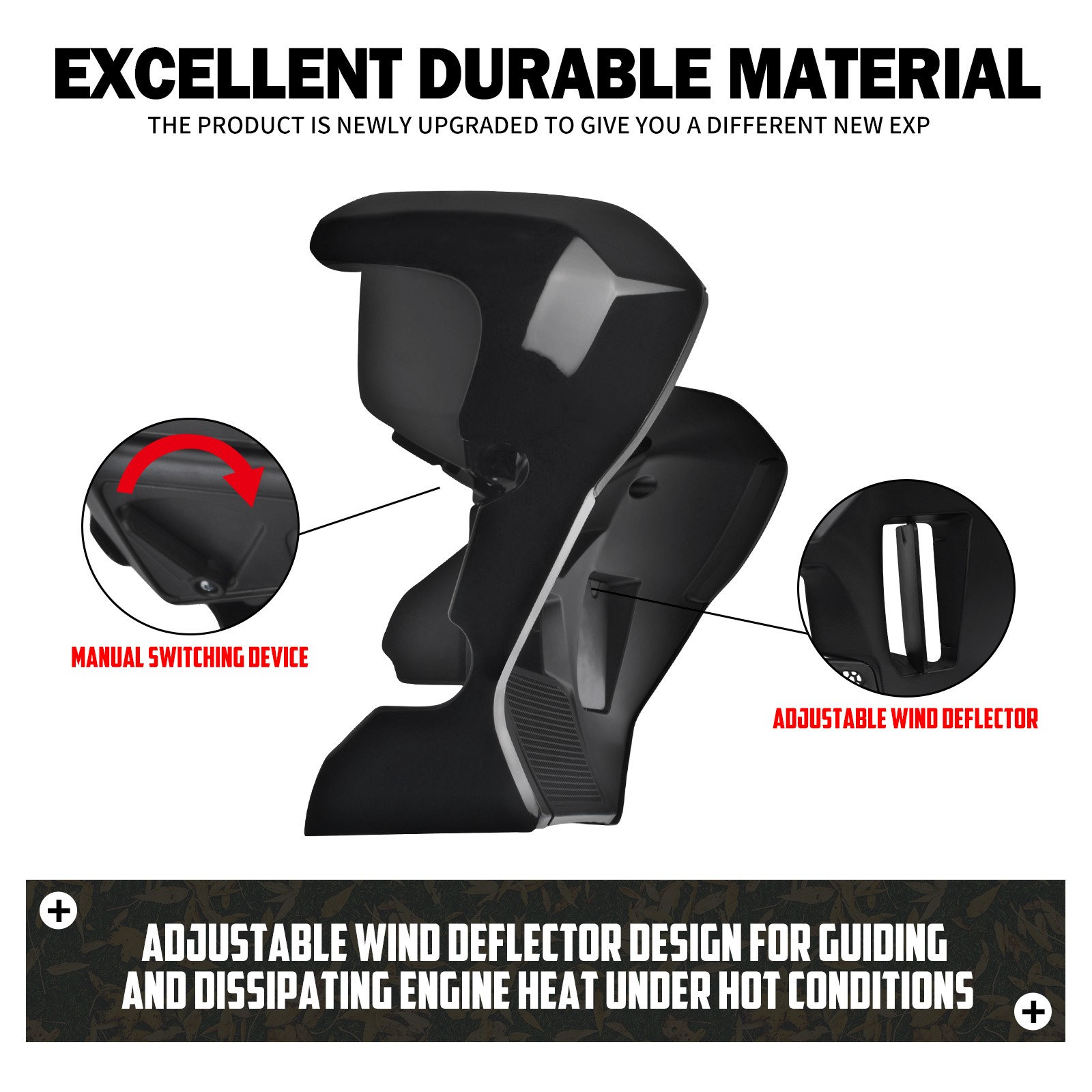 Lowers Fairing Cover Extended Chin Spoiler For Harley Street Glide FLHXSE 23-26