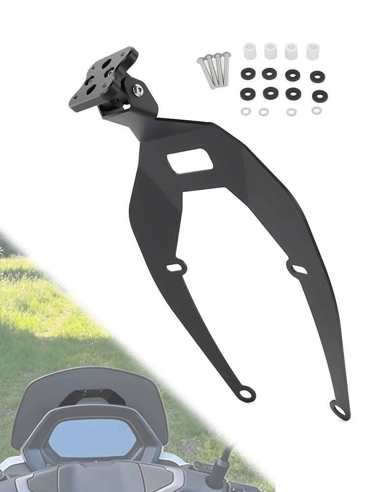 Black Motorbike Phone GPS Holder Bracket Fit For Yamaha N-MAX 125/ 155 2025-2026
