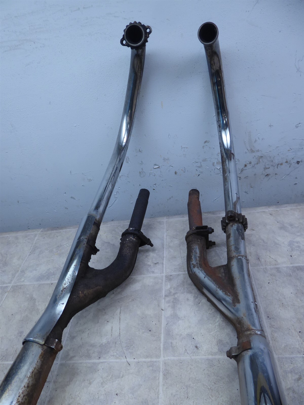 1982 Suzuki GS850G GS850 S989) chrome exhaust headers muffler pipes set