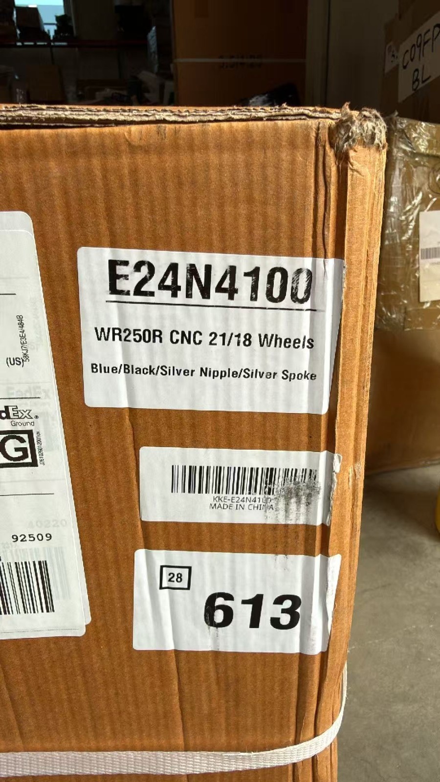 KKE 21″ 18″ Wheels Fit YAMAHA WR250R 2008-2020 CNC Blue Hubs Alloy Rims Wheelset