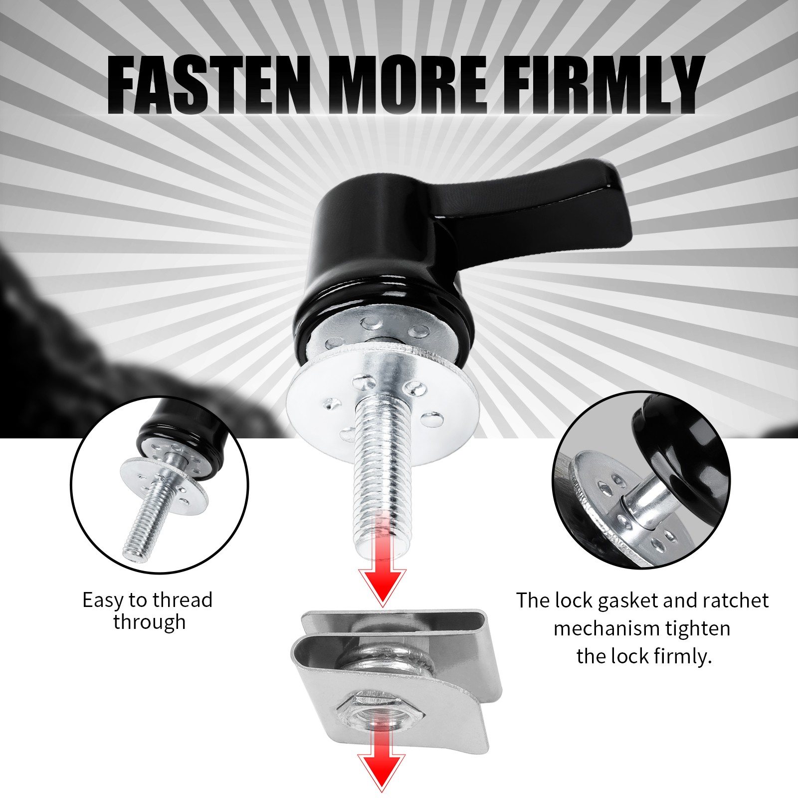 Saddlebag Lock Hardware Bolt Kit For Harley Touring Road Glide Road King 1993-UP