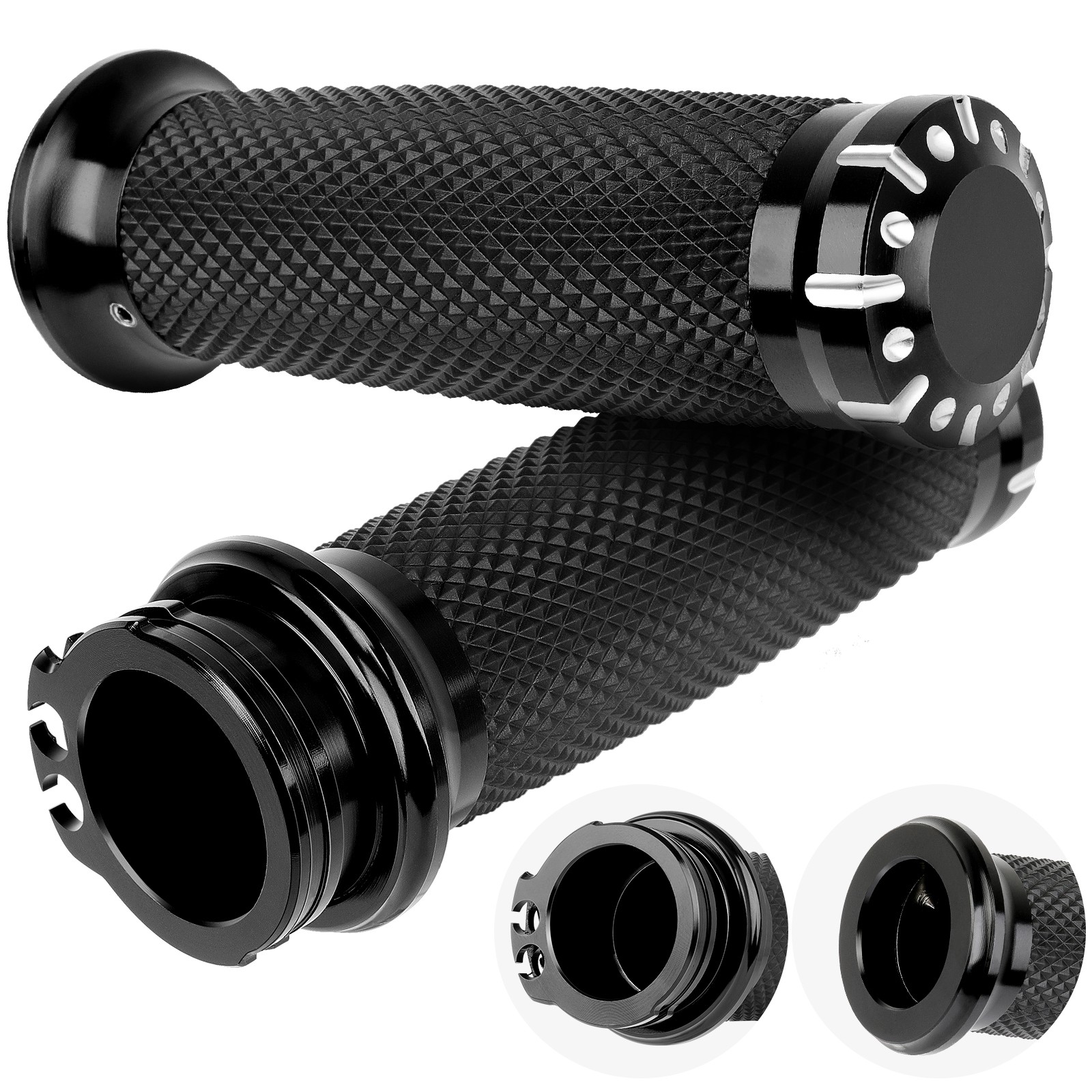 1″ 25mm Handlebars Control Switches +Hand Grips For Harley Sportster XL 883 1200